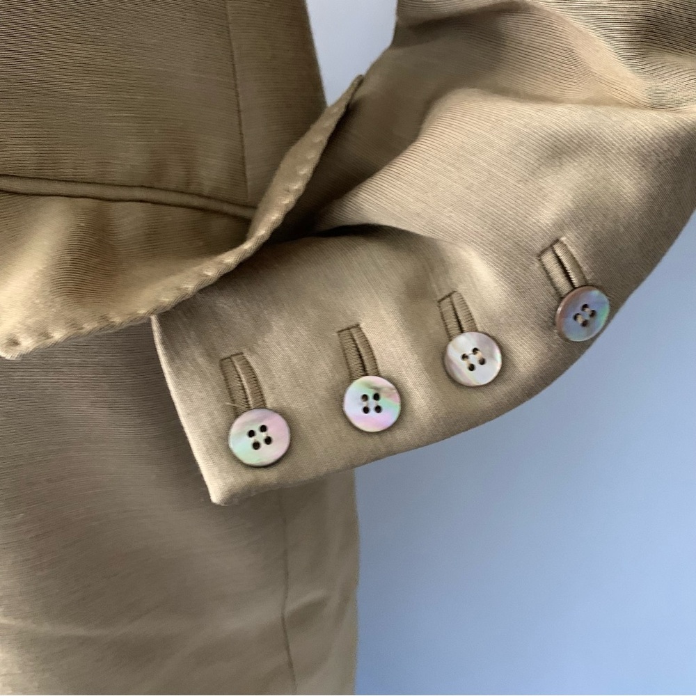 v i n t a g e :: Structured Sleek Longline Wool Rayon Blazer - Picture 8 of 16